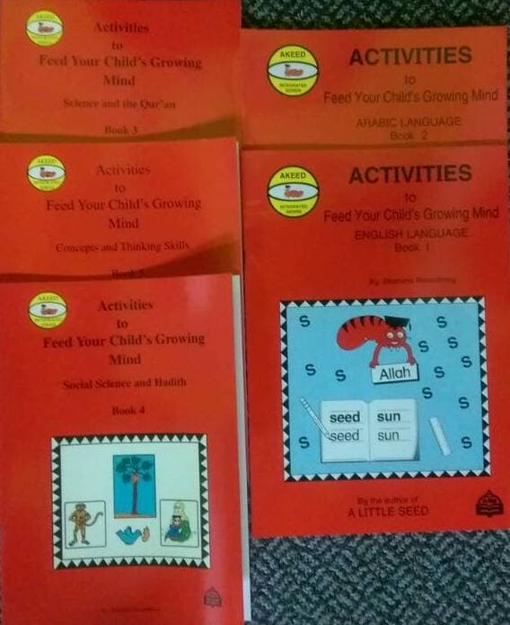 Activities to Feed Your Child's Growing Mind Arabic LANGUAGE - (1set 5 Books)